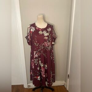 Bedoar Maroon Dress